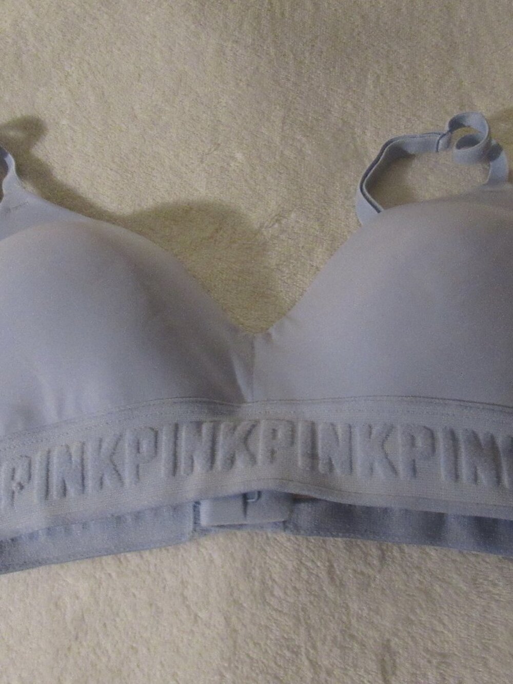 Victoria's Secret Blue Wear Everywhere Bra Wireless Size 32B USED